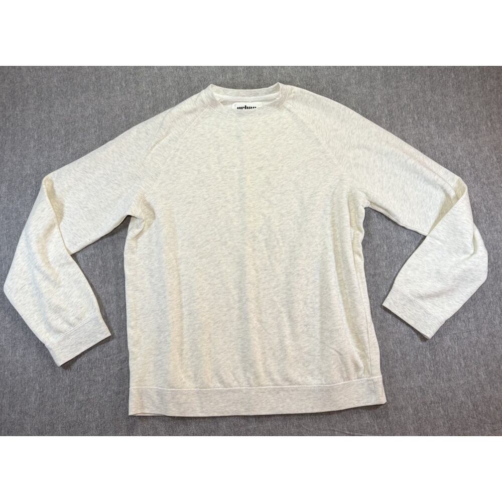 Urban Pipeline Men’s XL White Crewneck Pullover Sweatshirt Cotton Blend